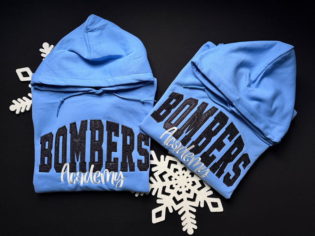 Custom Glitter Embroidered Hoodie