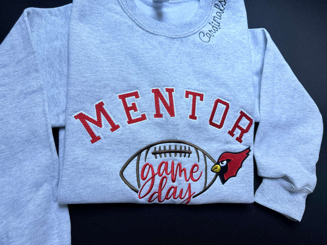 Cardinals Football Embroidered Sweatshirt