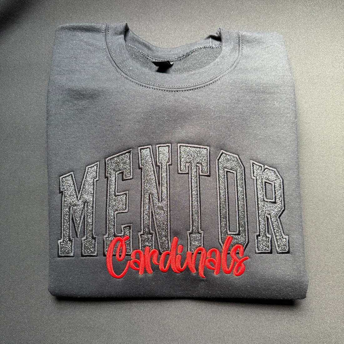 Mentor Cardinals Custom Embroidered Sweatshirt