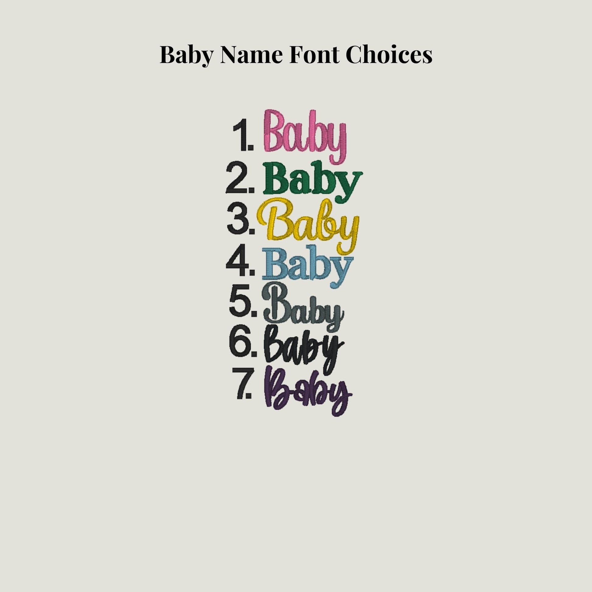 Custom Embroidered Baby Blanket