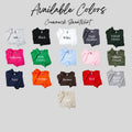 Elegant Script Embroidered Sweatshirt - Customizable