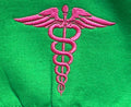 Custom Nurse Embroidered Sweatshirt including Stethoscope and Rod of Asclepius
